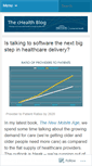 Mobile Screenshot of chealthblog.connectedhealth.org